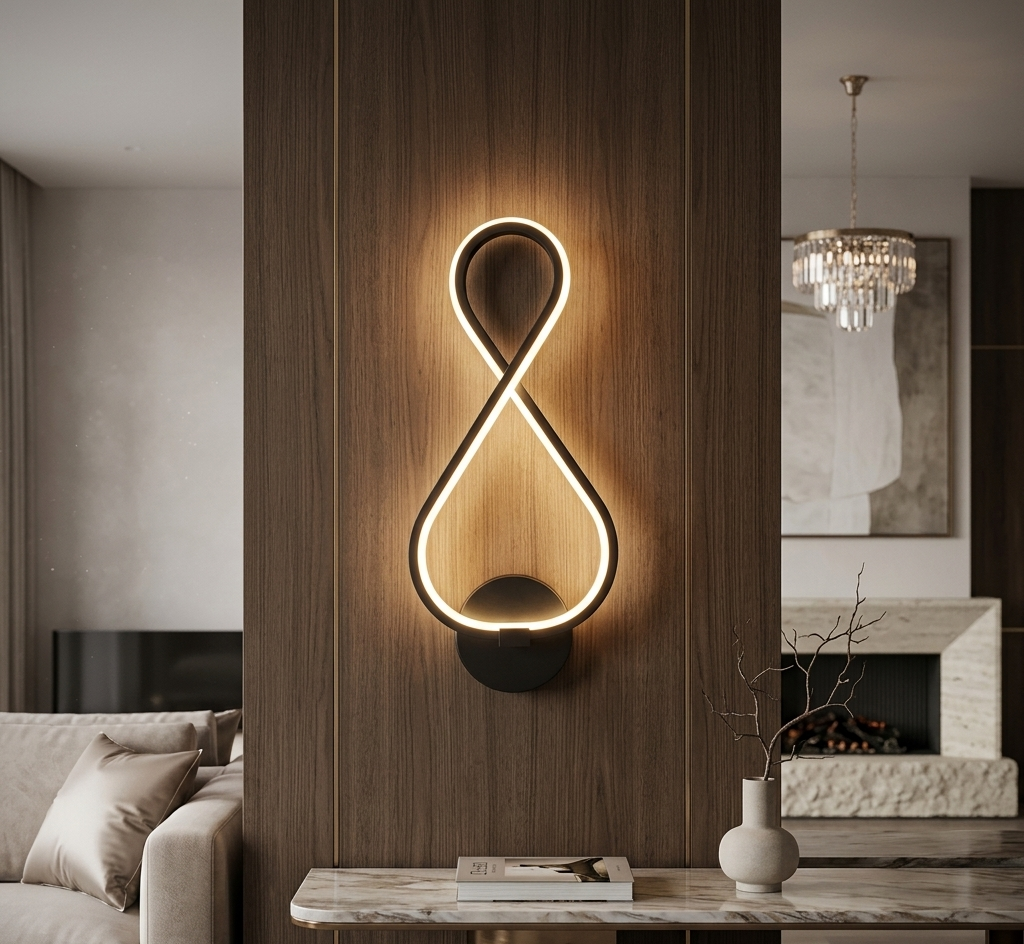 Nordische LED‑Design‑Wandleuchte
