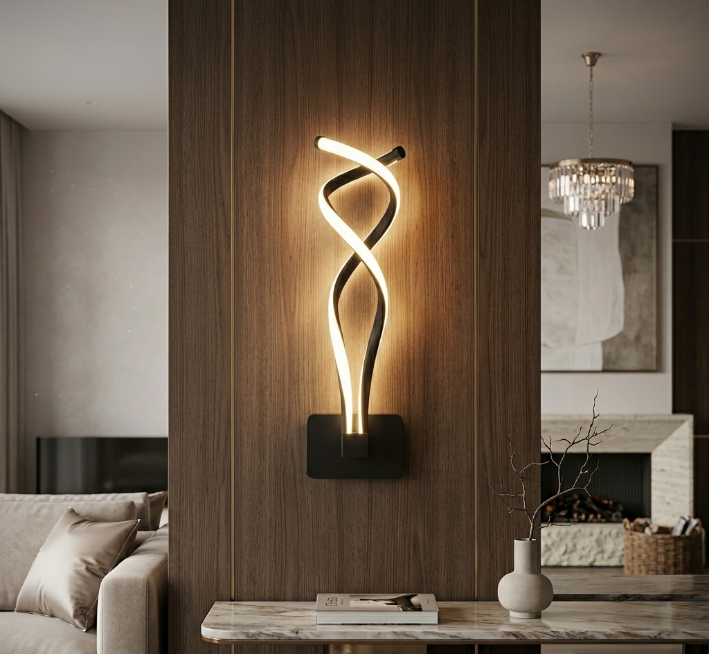 Nordische LED‑Design‑Wandleuchte